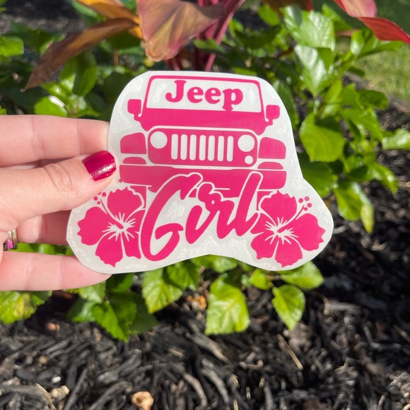 Tie Dye Jeep Girl Vinyl Decal | Jeep Decal For Women - Picture 3 of 13